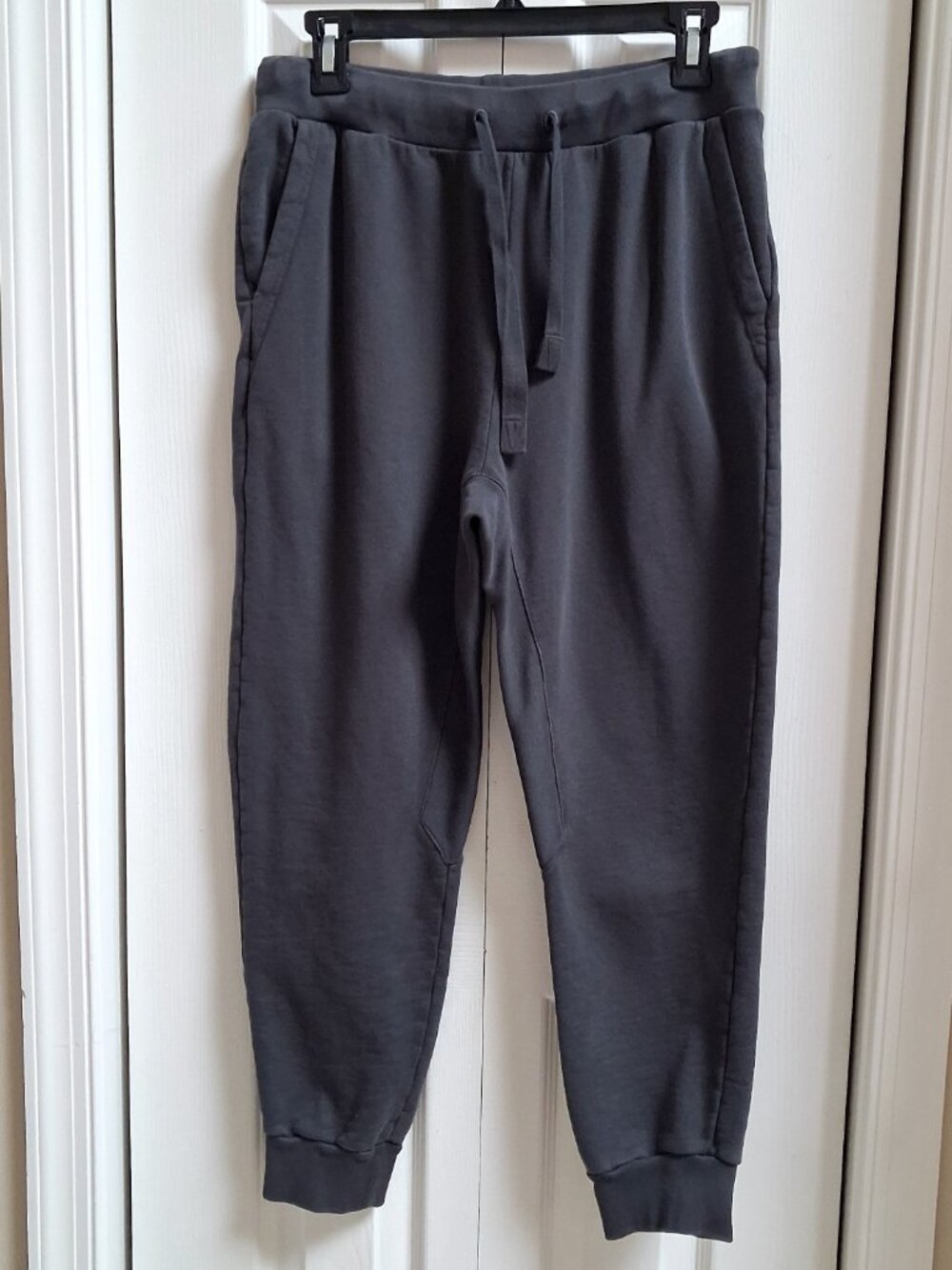 FRAME Men's Fade Noir (Black) Pima Cotton Sweatpants Joggers sz S